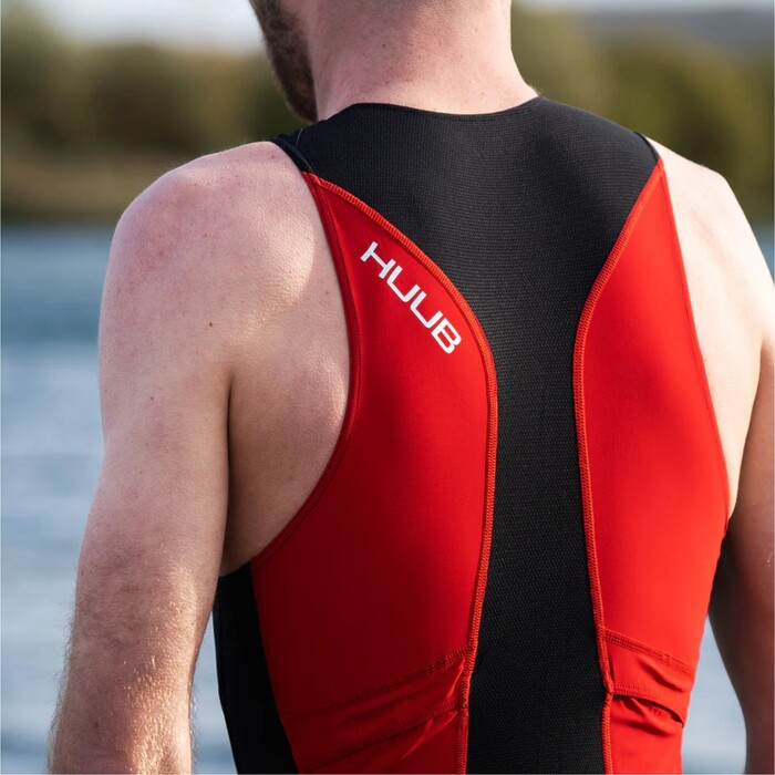 Huub Hombres Black Traje De Triatln 2024 RaceLine RCTS - / Red